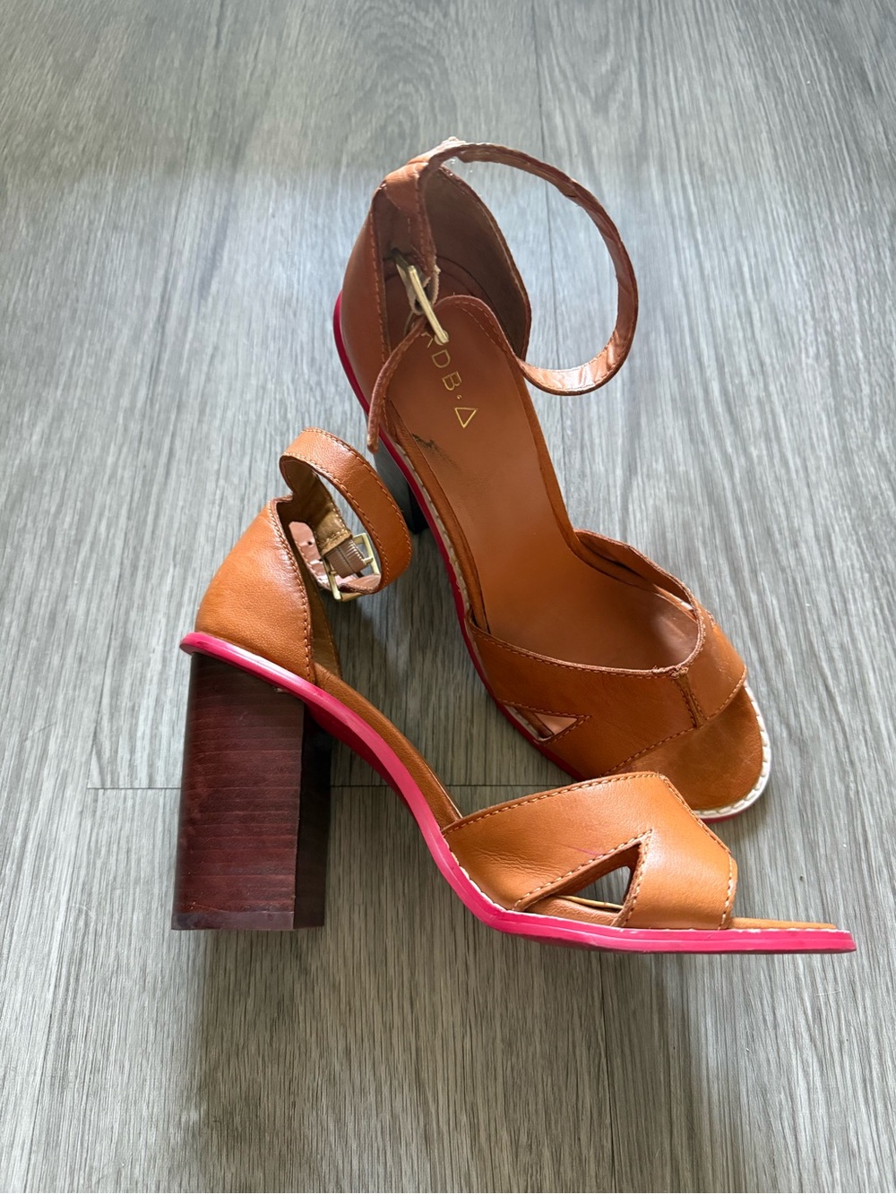 Kelsi Dagger Barcelona Cognac High Heel Sandals